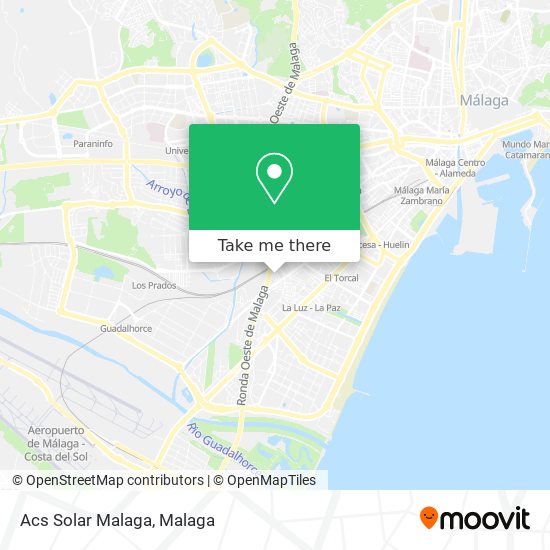 Acs Solar Malaga map