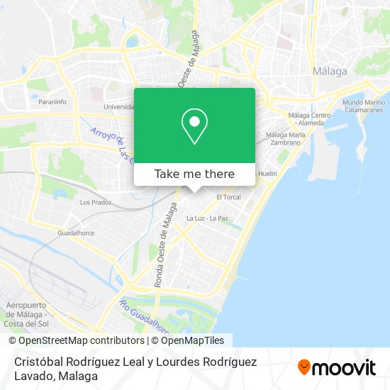 Cristóbal Rodríguez Leal y Lourdes Rodríguez Lavado map
