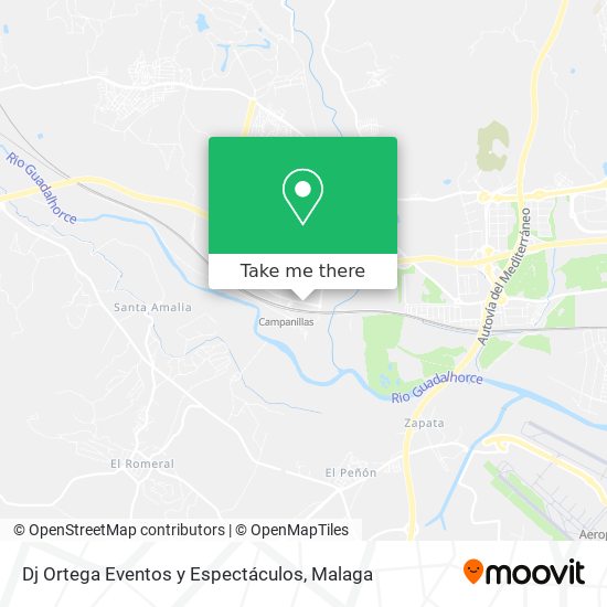Dj Ortega Eventos y Espectáculos map