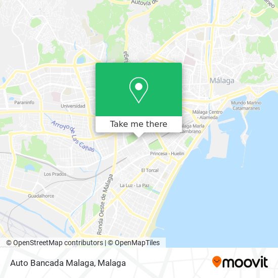 Auto Bancada Malaga map