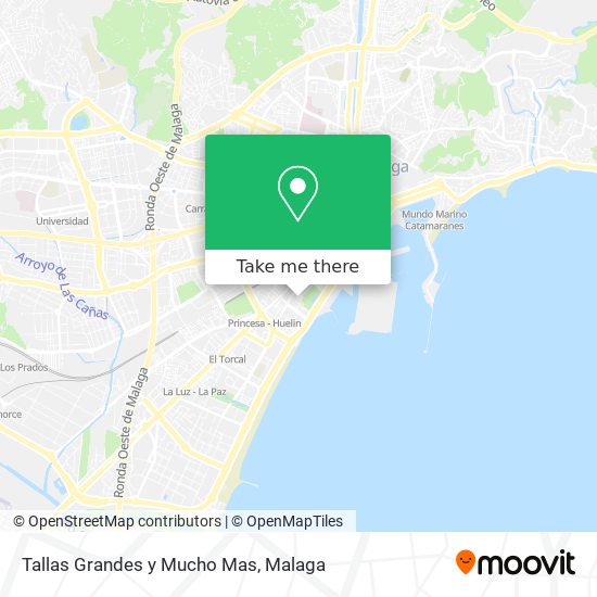 Tallas Grandes y Mucho Mas map