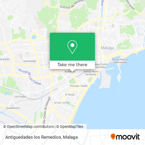 Antiguedades los Remedios map
