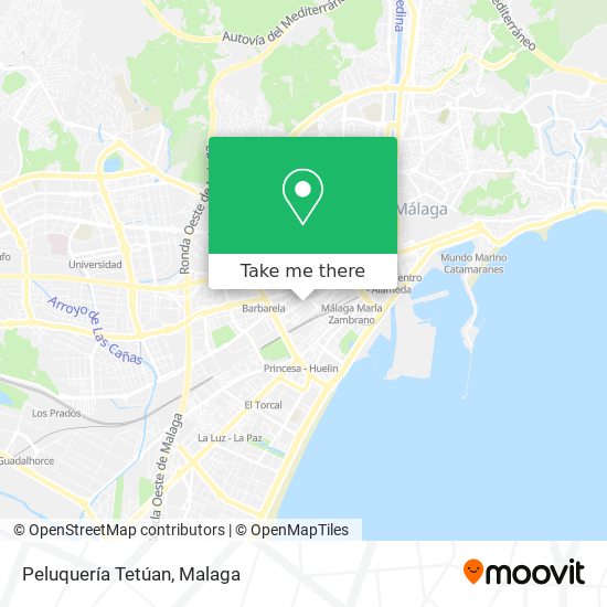 Peluquería Tetúan map