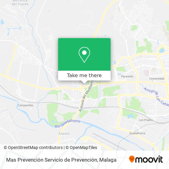 Mas Prevención Servicio de Prevención map