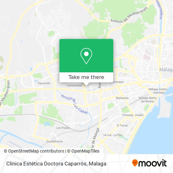 Clínica Estética Doctora Caparrós map