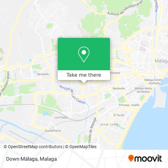 Down Málaga map