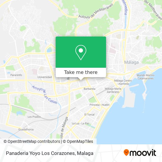 Panaderia Yoyo Los Corazones map