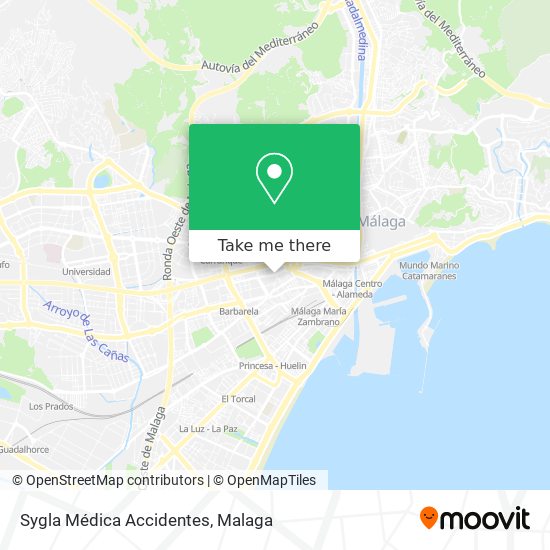 Sygla Médica Accidentes map