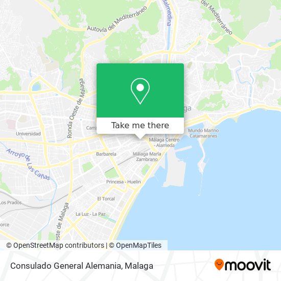 Consulado General Alemania map
