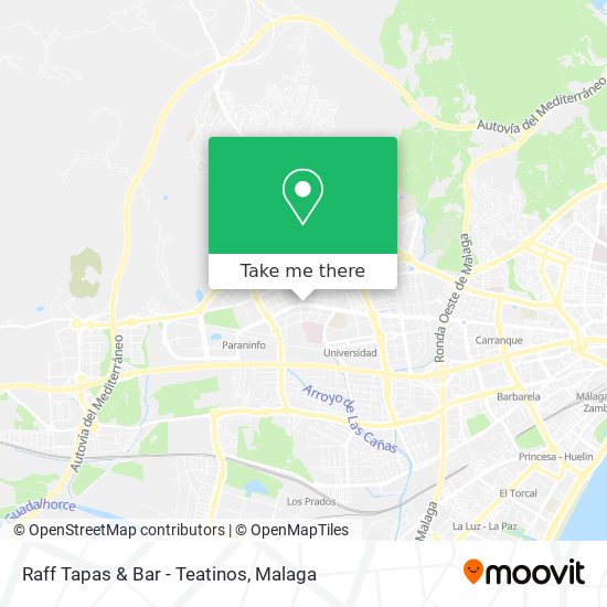 Raff Tapas & Bar - Teatinos map