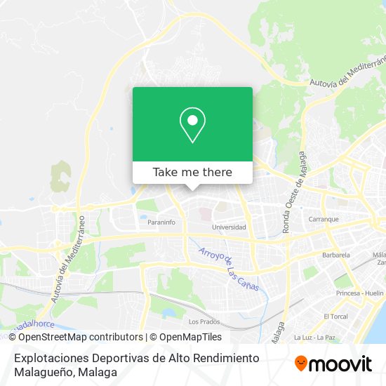 Explotaciones Deportivas de Alto Rendimiento Malagueño map