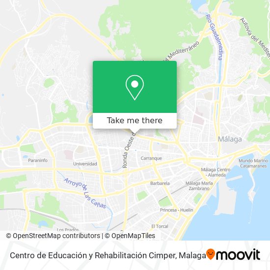 Centro de Educación y Rehabilitación Cimper map