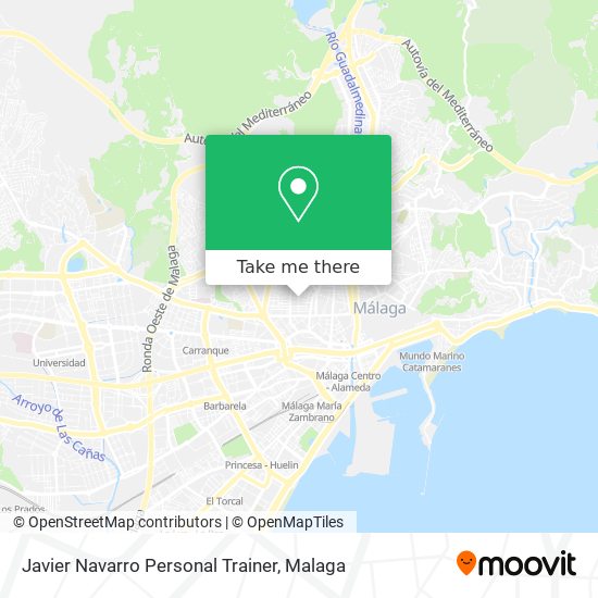 Javier Navarro Personal Trainer map