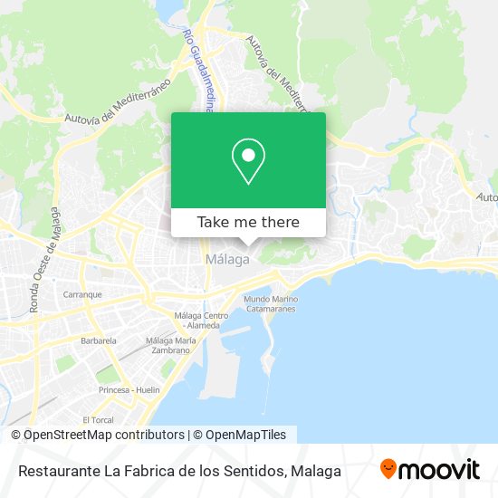 Restaurante La Fabrica de los Sentidos map