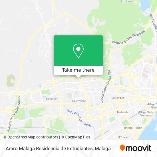 mapa Amro Málaga Residencia de Estudiantes