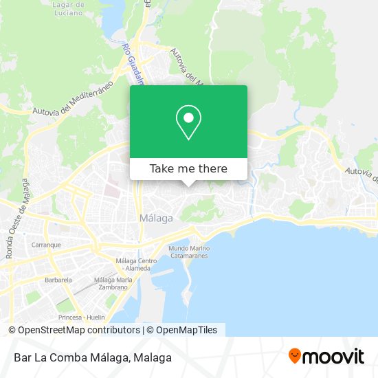 Bar La Comba Málaga map
