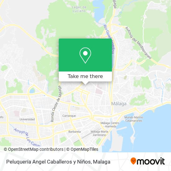 Peluquería Angel Caballeros y Niños map