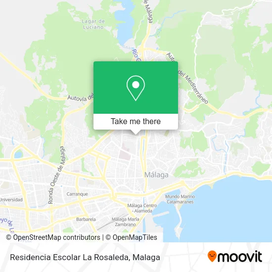 Residencia Escolar La Rosaleda map