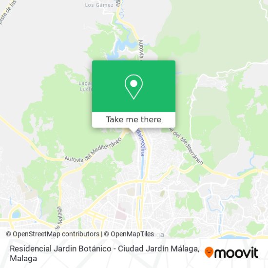 Residencial Jardin Botánico - Ciudad Jardín Málaga map