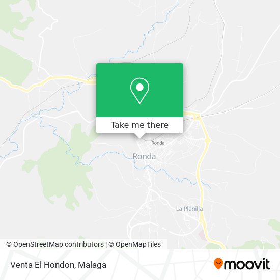 Venta El Hondon map