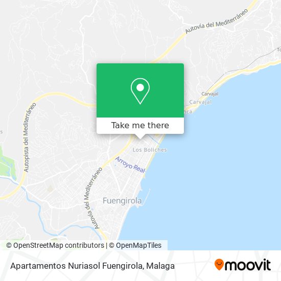 Apartamentos Nuriasol Fuengirola map