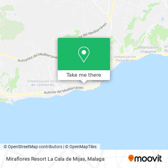 Miraflores Resort La Cala de Mijas map