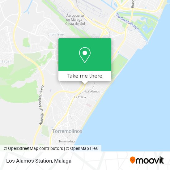 Los Álamos Station map