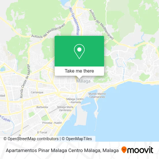Apartamentos Pinar Malaga Centro Málaga map