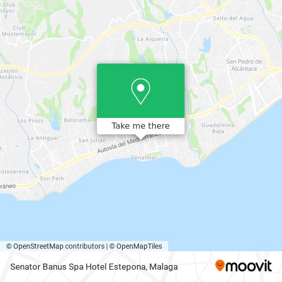 Senator Banus Spa Hotel Estepona map