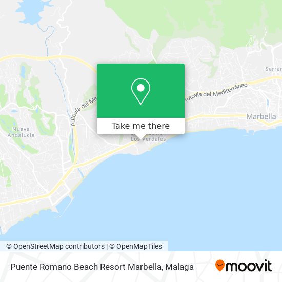 Puente Romano Beach Resort Marbella map