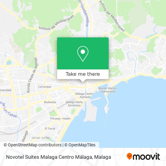 Novotel Suites Malaga Centro Málaga map