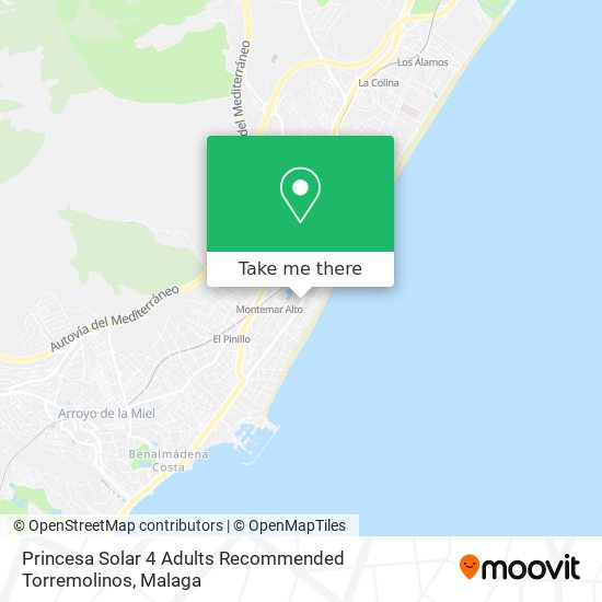 Princesa Solar 4 Adults Recommended Torremolinos map