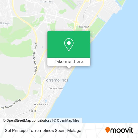 Sol Principe Torremolinos Spain map