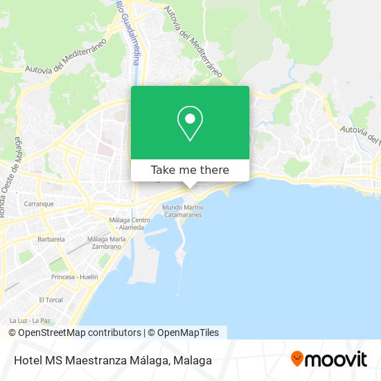 Hotel MS Maestranza Málaga map