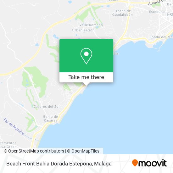 Beach Front Bahia Dorada Estepona map