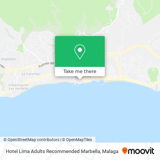 Hotel Lima Adults Recommended Marbella map