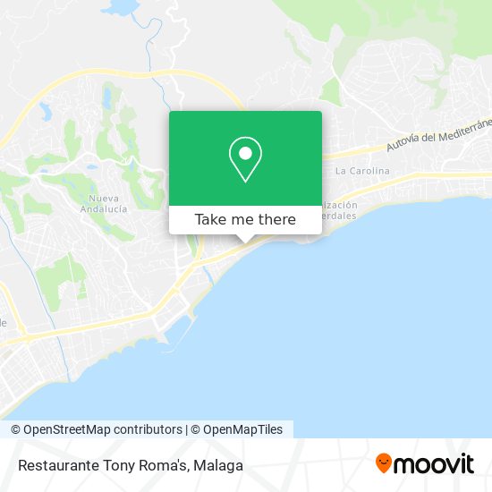 Restaurante Tony Roma's map