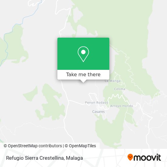 Refugio Sierra Crestellina map