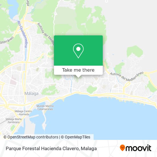 Parque Forestal Hacienda Clavero map