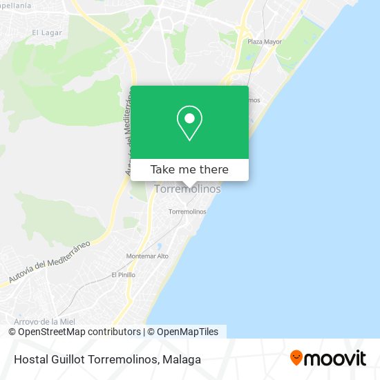 Hostal Guillot Torremolinos map