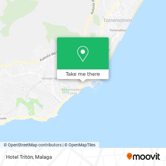 mapa Hotel Tritón