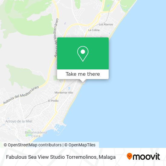 Fabulous Sea View Studio Torremolinos map