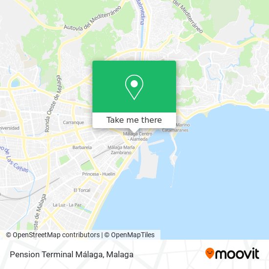 Pension Terminal Málaga map