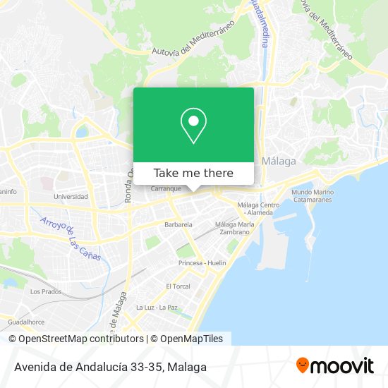 mapa Avenida de Andalucía 33-35