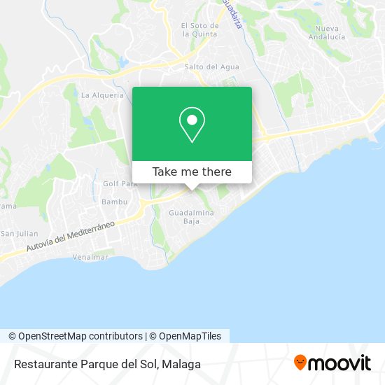mapa Restaurante Parque del Sol