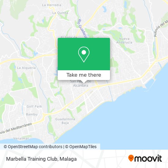 Marbella Training Club map