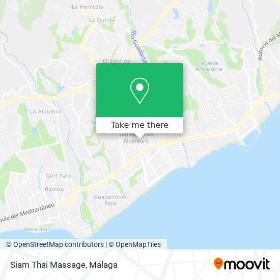 Siam Thai Massage map