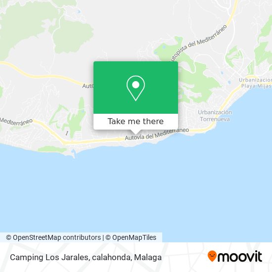Camping Los Jarales, calahonda map