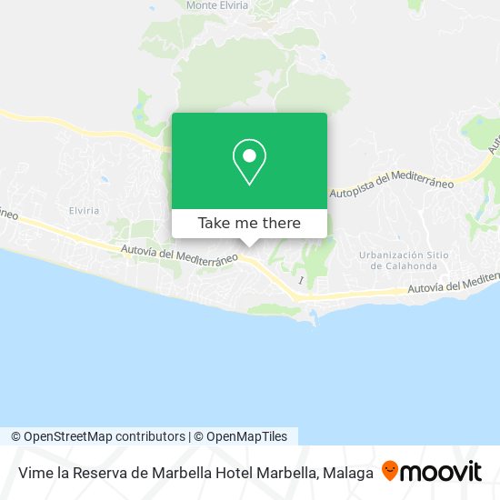 mapa Vime la Reserva de Marbella Hotel Marbella