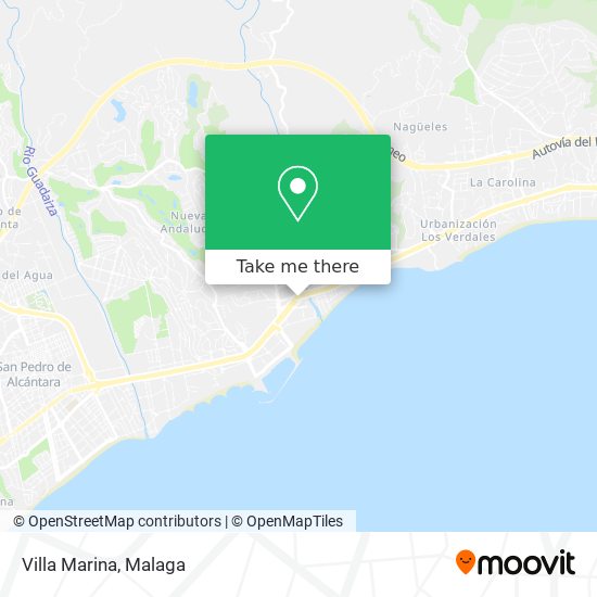 mapa Villa Marina